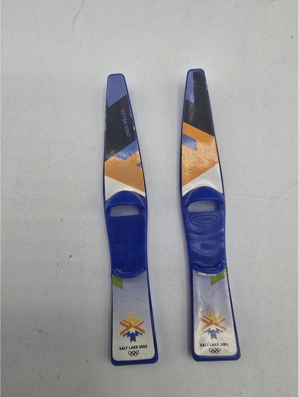 Vintage doll blue Salt Lake 2002 skis
